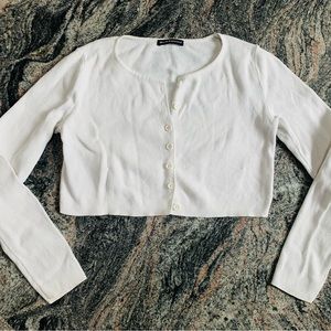 Brandy Melville cropped top in white